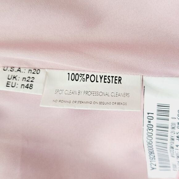 Jasmine B2 Sequin & Chiffon Bridesmaid Long Gown Dress Style B193007 Size n20 - Picture 8 of 10